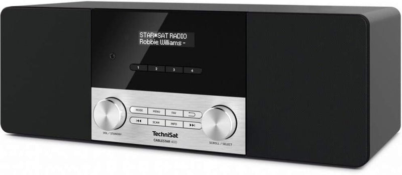 TechniSat CABLESTAR 400 - Stereoradio für unverschlüsselte Digitale Radioprogramme via Kabel (DVB-C