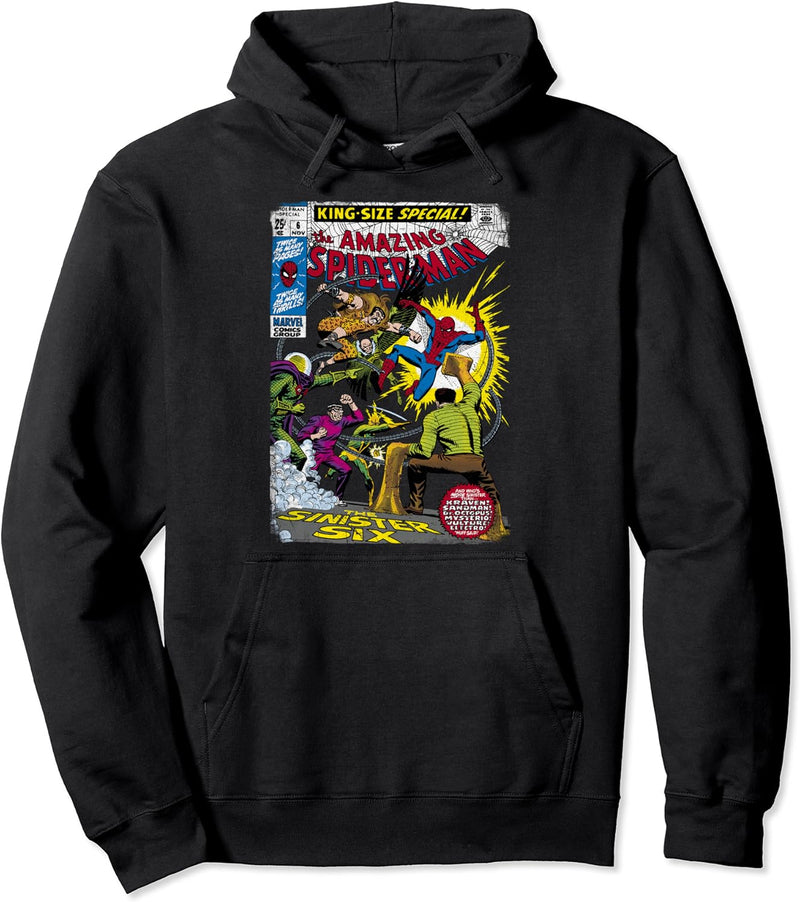 Marvel Spider-Man Sinister Six Villains Comic Cover Pullover Hoodie