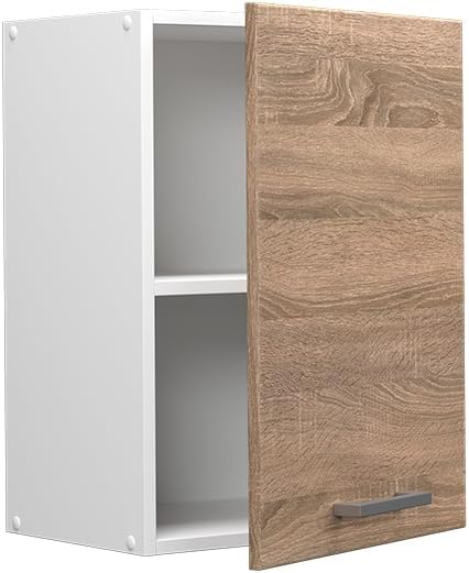 Vicco Hängeschrank R-Line, Sonoma/Weiss, 45 cm Sonoma Hängeschrank 45cm, Sonoma Hängeschrank 45cm