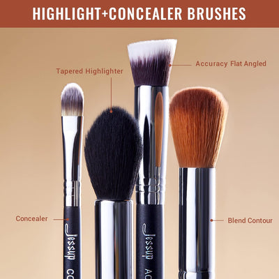Jessup Pinselset Augenpinsel Augenpinselset Make Up Pinsel Set Lidschattenpinsel Vegane Schminkpinse