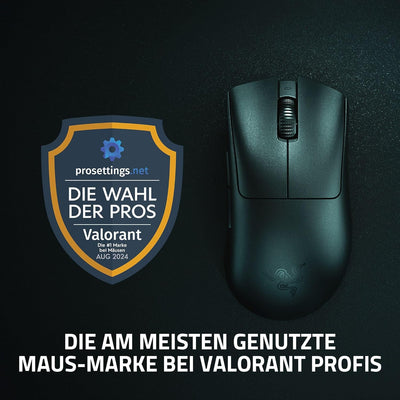 Razer DeathAdder V3 Pro - Leichte kabellose Ergonomische Esports-Maus (63g Leichtes Design, Focus Pr