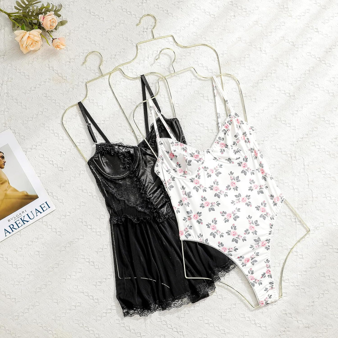 Arekuaei Kleiderbügel, goldfarben, für Dessous, Körperform, Metall, für Bikini, Bademode, 10 Stück