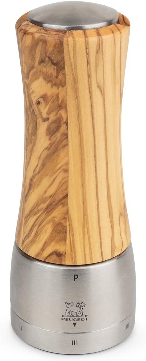 Peugeot Madras Manuelle Pfeffermühle, Mahlgradeinstellung u'Select, Höhe: 16 cm, Olivenholz, 36140 P