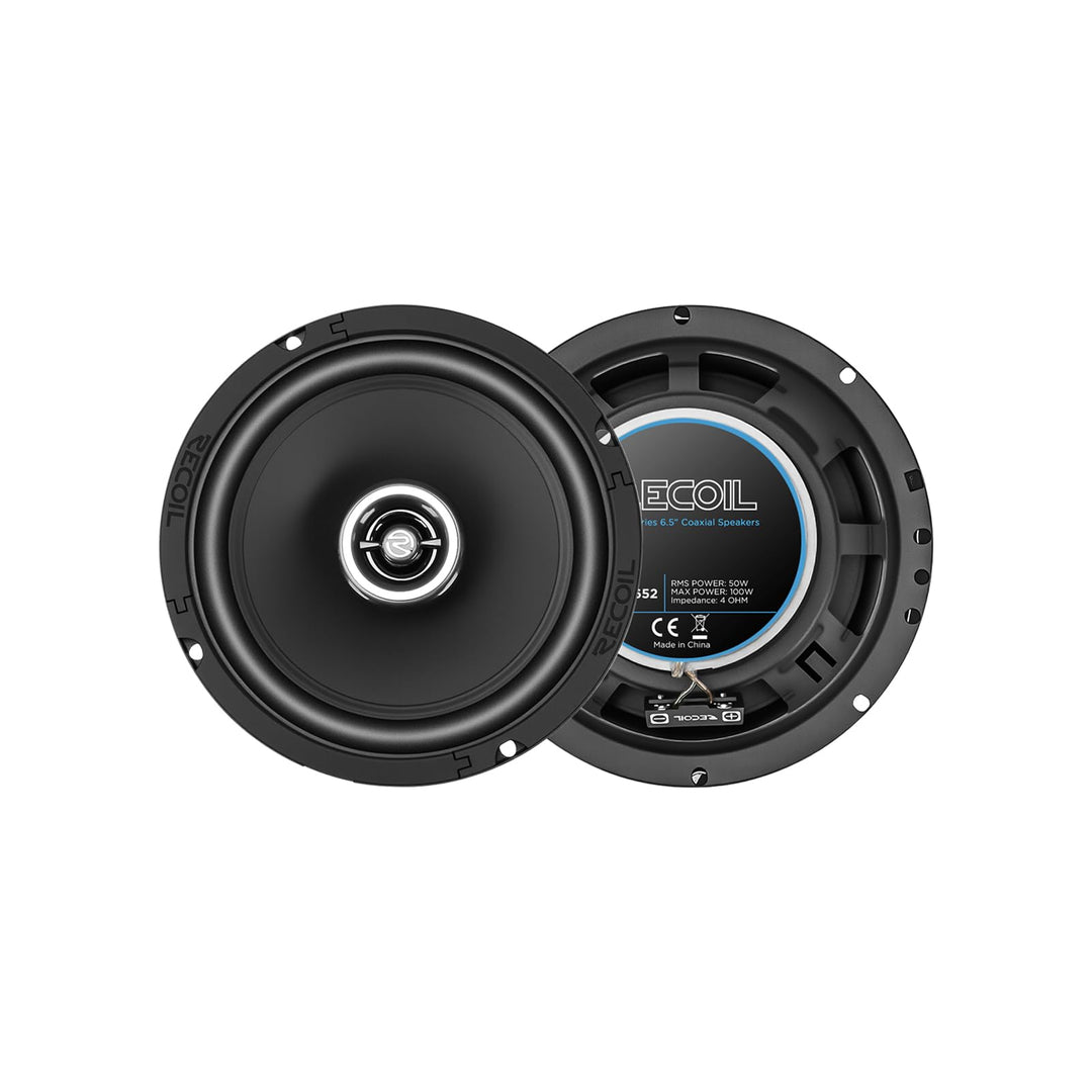 RECOIL RCX265 Echo Series 16,5 cm (6,5 Zoll) 2-Wege-Koaxiallautsprecher, 100 W RMS / 200 W Spitze, P