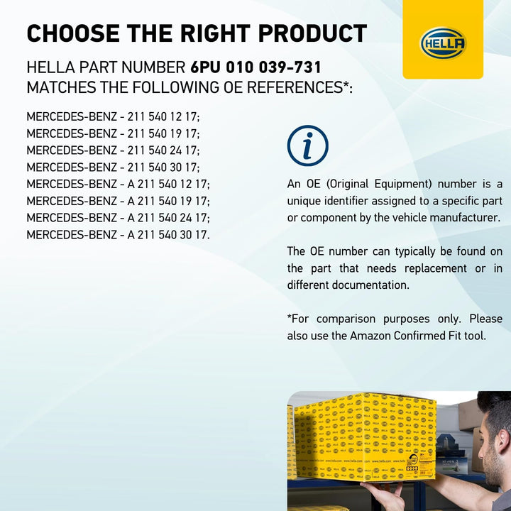 HELLA 6PU 010 039-731 Sensor, Raddrehzahl - 12V - Kabel: 1390mm