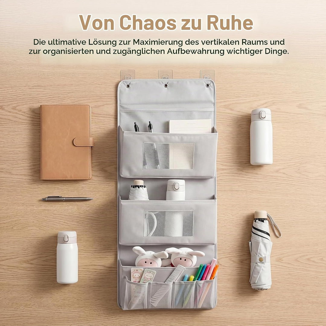 Hängeorganizer 40x90cm, 3 Schichten Tür Organizer Hängend Wandorganizer aus Oxford Stoff Hängeregal