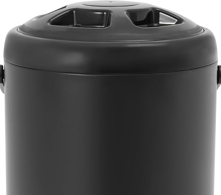 10L Isolierter Getränkespender Edelstahl mit Zapfhahn Gastro Transport Thermobehälter für Heisse&Kal