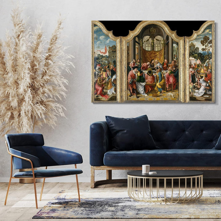 Printed Paintings Leinwand (80x60cm): Niederländisch - Das letzte Abendmahl 80x60 cm, 80x60 cm