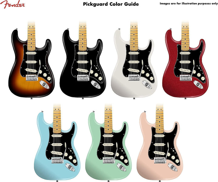 Fender Prewired Pickguard Strat Fat 50 black 0992340506 Schwarz Fat 50's, Schwarz Fat 50's