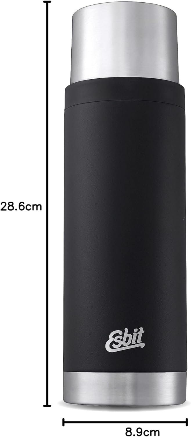 Esbit Thermoflasche Sculptor - Isolierte Flasche aus Edelstahl für warme und kalte Getränke – 1000 m