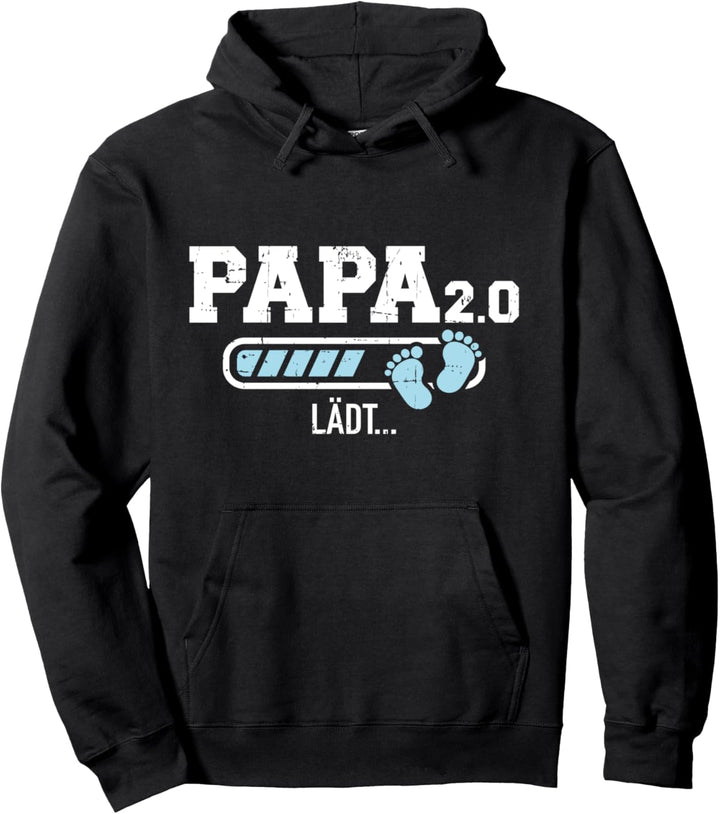 Zweifacher Papa Vater 2.0 lädt loading Baby Verkündung Pullover Hoodie