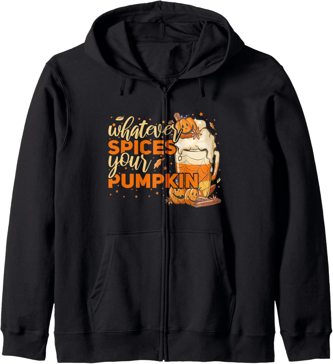 Was auch immer Ihren Kürbis würzt Thanksgiving Kapuzenjacke