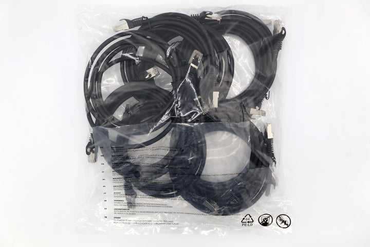 2,0m - schwarz - 10 Stück CAT.7 Netzwerkkabel Patchkabel SFTP PIMF LSZH Gigabit Lan Kabel 10Gb s cat