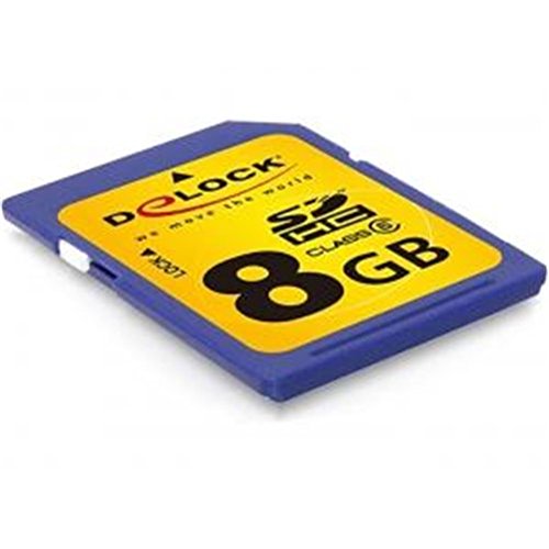 DeLOCK 55733 8GB SDHC Class 6 Flash Memory – Flash-Speicher (8 GB, SDHC, Class 6, 17 MB/s)