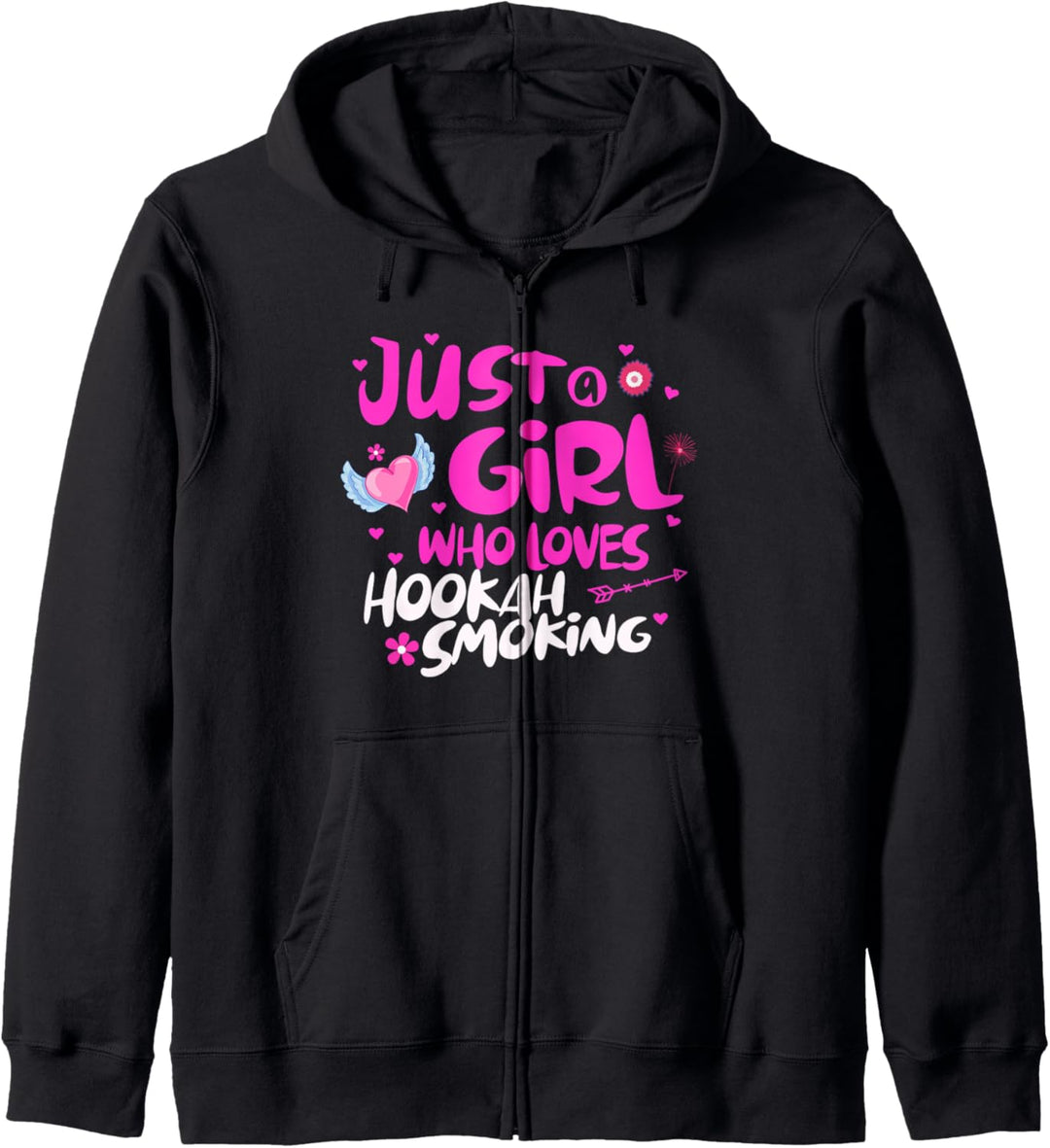 Just a Girl Who Loves Hookah Smoking Kapuzenjacke