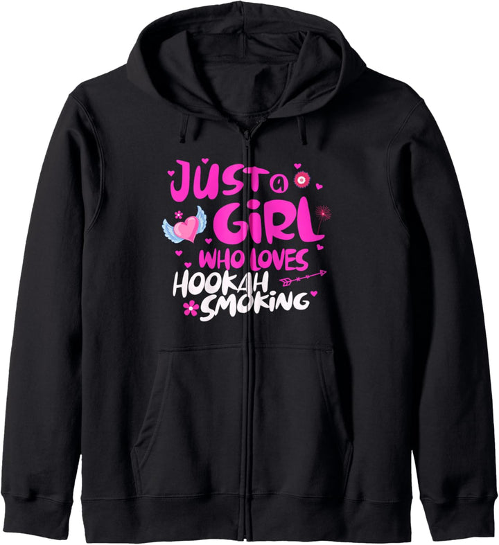 Just a Girl Who Loves Hookah Smoking Kapuzenjacke