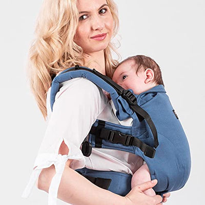 Isara The One Bluestone Babytrage - verstellbaren Babybauchtrage - 3-20 kg - Für Neugeborenen ab geb
