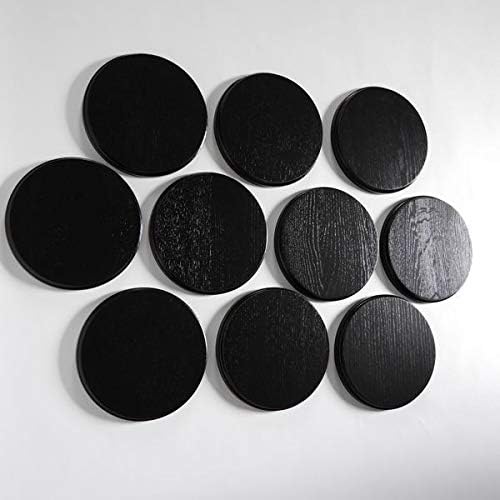 10 Stück Keilerschild Keilerbrett Gewaffbrett Trophäenschild rund dunkel AF 19 cm
