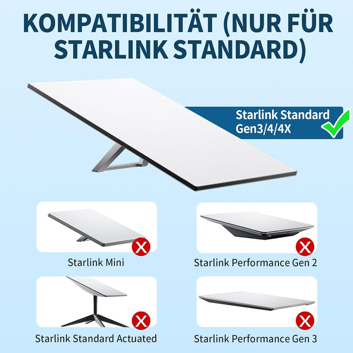 Standard 3/4/4X Halterung für Starlink, verstellbare Wand