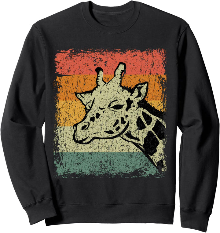 Retro Giraffe Geschenk Vintage Giraffe Sweatshirt