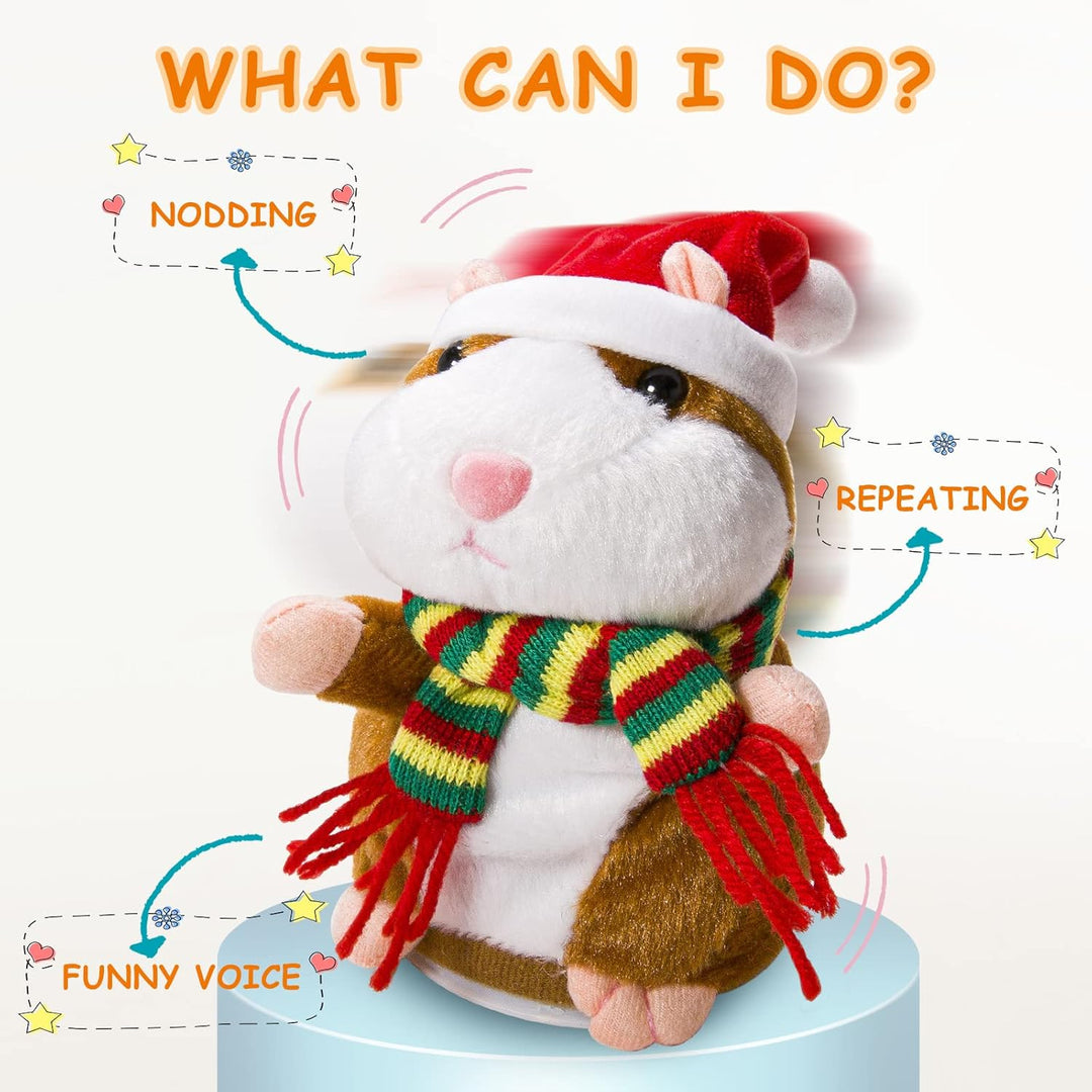 Eocolz Sprechender Hamster wiederholt das, was Sie Sagen Mimicry Haustier Plüsch Buddy Maus interakt