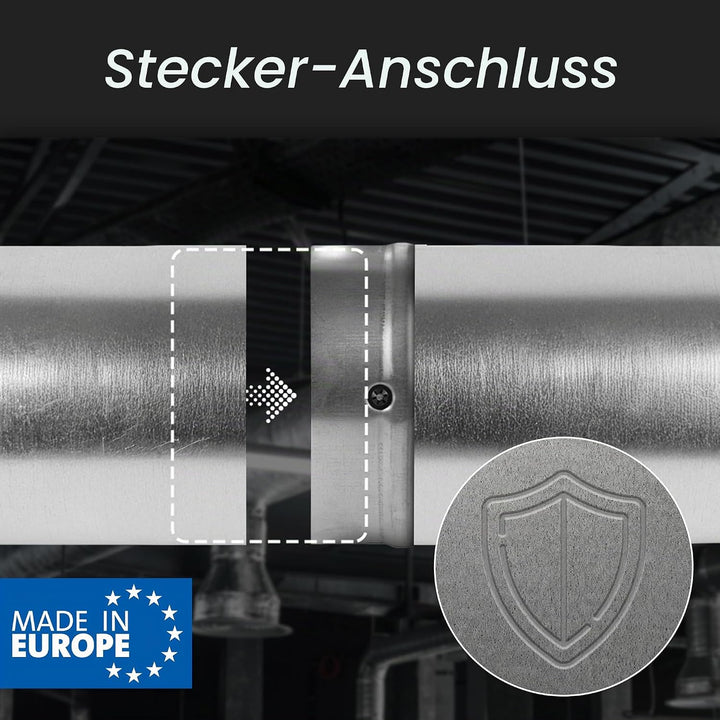 150 mm / 15 cm Draft Blocker – Rückschlagdämpfer – Zugluftstopper – Rückflussverhinderer – Inline Fa
