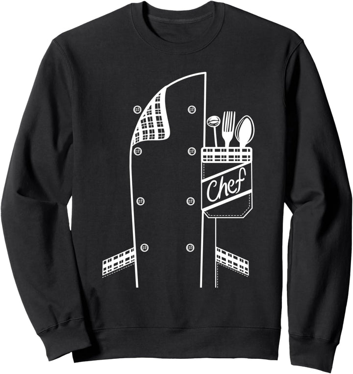 Chef Uniform Costume Funny Culinary Chef Gift Head Chef Sweatshirt