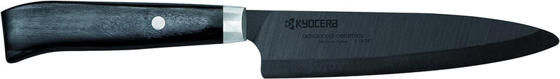 Kyocera Keramikmesser, Kochmesser, Klinge 18 cm, schwarze Klinge aus Zirkoniakeramik, handgeschliffe