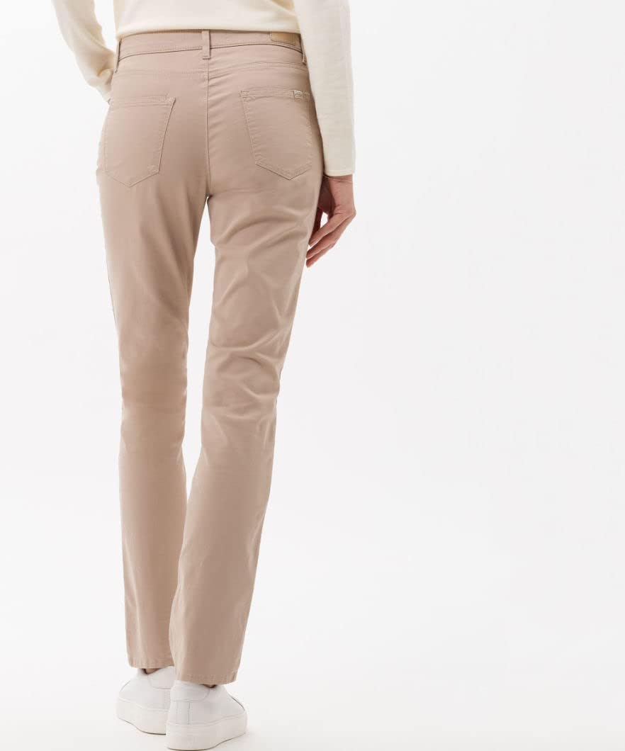BRAX Damen Style Carola Five-Pocket Wertigem Baumwollsatin Hose 25W / 34L Toffee, 25W / 34L Toffee