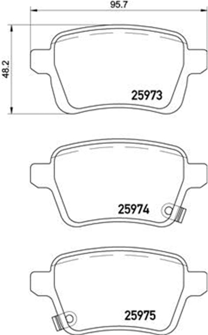BREMBO P 23 156 Bremsbeläge