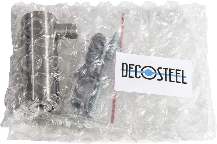 DECOSTEEL Einzelhaken Kleiderbügel | 4er Set | Inox N026 Edelstahl Fest Haltbar Badezimmer Küche, N0