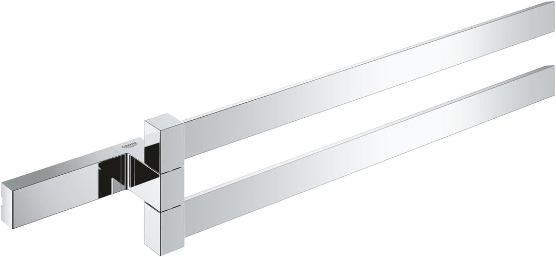 GROHE Selection Cube Bad-Accessoires (Doppel-Handtuchhalter, Material: Metall) chrom, 40768000