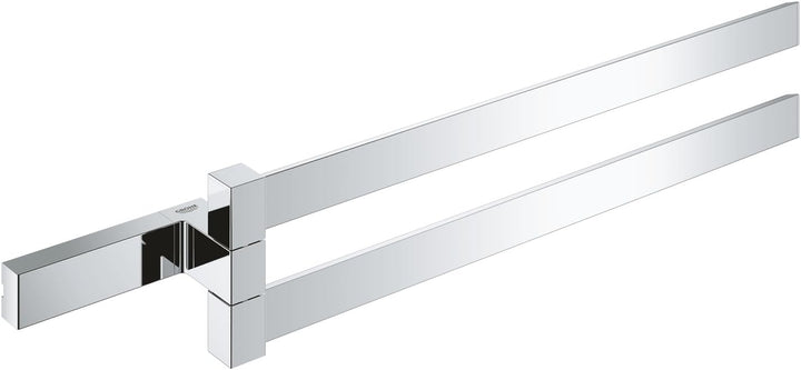 GROHE Selection Cube Bad-Accessoires (Doppel-Handtuchhalter, Material: Metall) chrom, 40768000