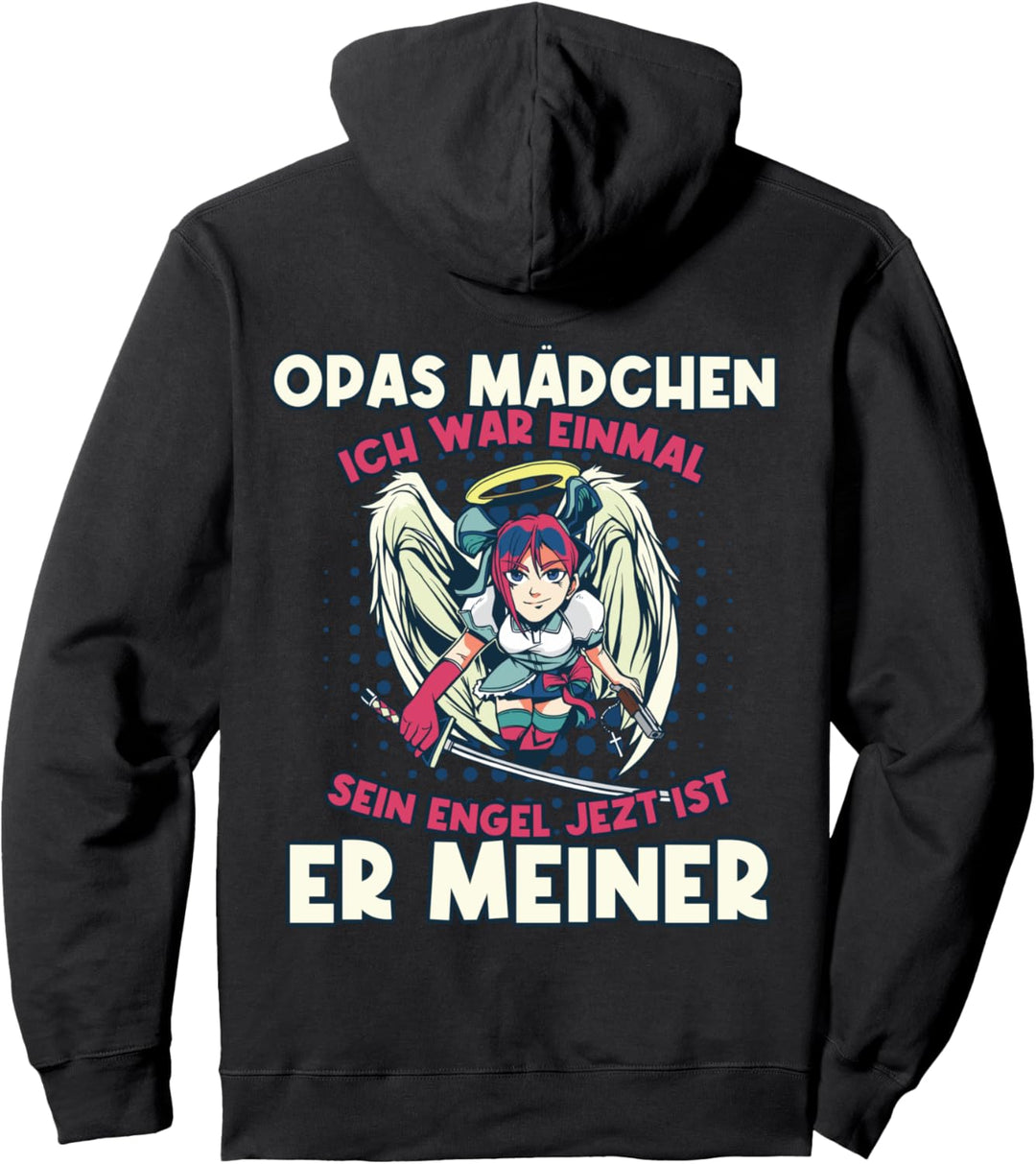 Opas Mädchen ich war einmal sein Engel jetzt ist er meiner Pullover Hoodie