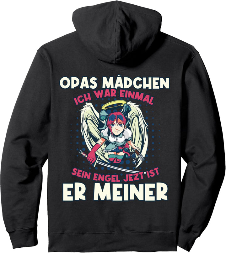 Opas Mädchen ich war einmal sein Engel jetzt ist er meiner Pullover Hoodie