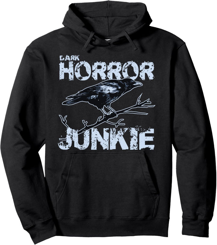 Horror Fan Gift - Dark Horror Junkie Pullover Hoodie