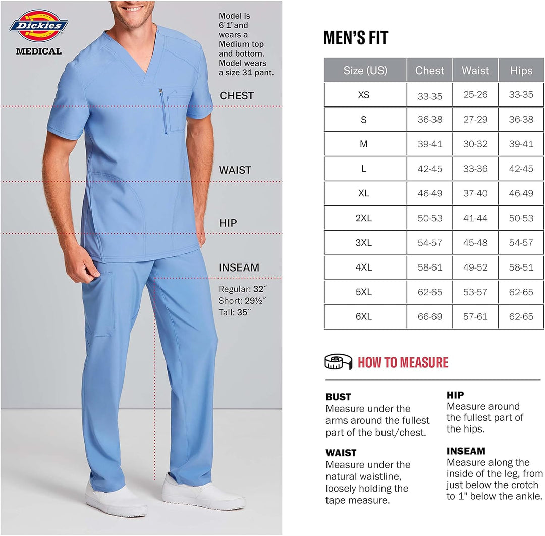 Dickies Dynamix DK310 Herren-Schlupfkasack, mit Reissverschluss vorne 5X-Large Gross himmelblau, 5X-