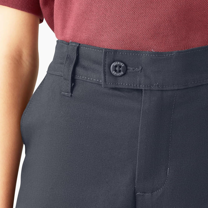 Dickies Mädchen Gleichmässige Stretch-Hose, schmal, gerade Uniform Stretch Slim Straight Pant 38 Dun