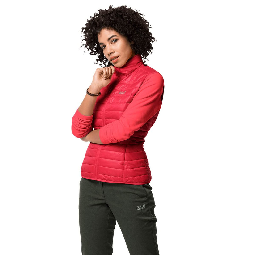Jack Wolfskin Damen Jwp Weste W Jacke XS tulip red