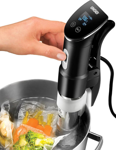 UNOLD 58915 STICK Time Sous Vide Garer für alle Töpfe ab 18 cm Höhe, Temperaturgenauigkeit 0,2°C, ei