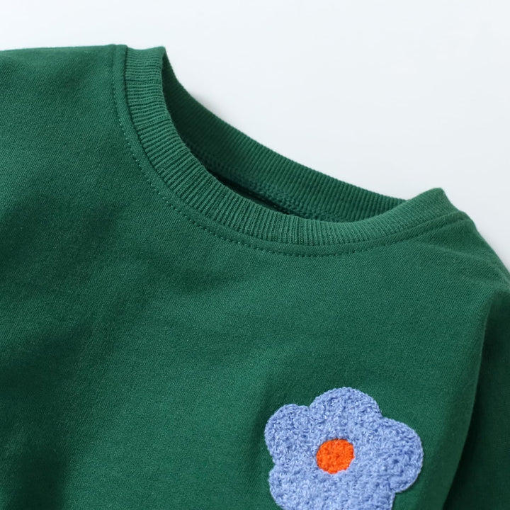 MUJOQE Mädchen Pullover für Kinder Langarmshirt Baumwolle Sweatshirt Winter Kleidung Langarm Tops 1-