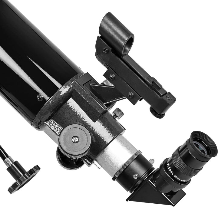 Omegon Teleskop AC 90/1000 EQ-2 | Refraktor für Einsteiger & Fortgeschrittene | 90mm Öffnung | 1000m