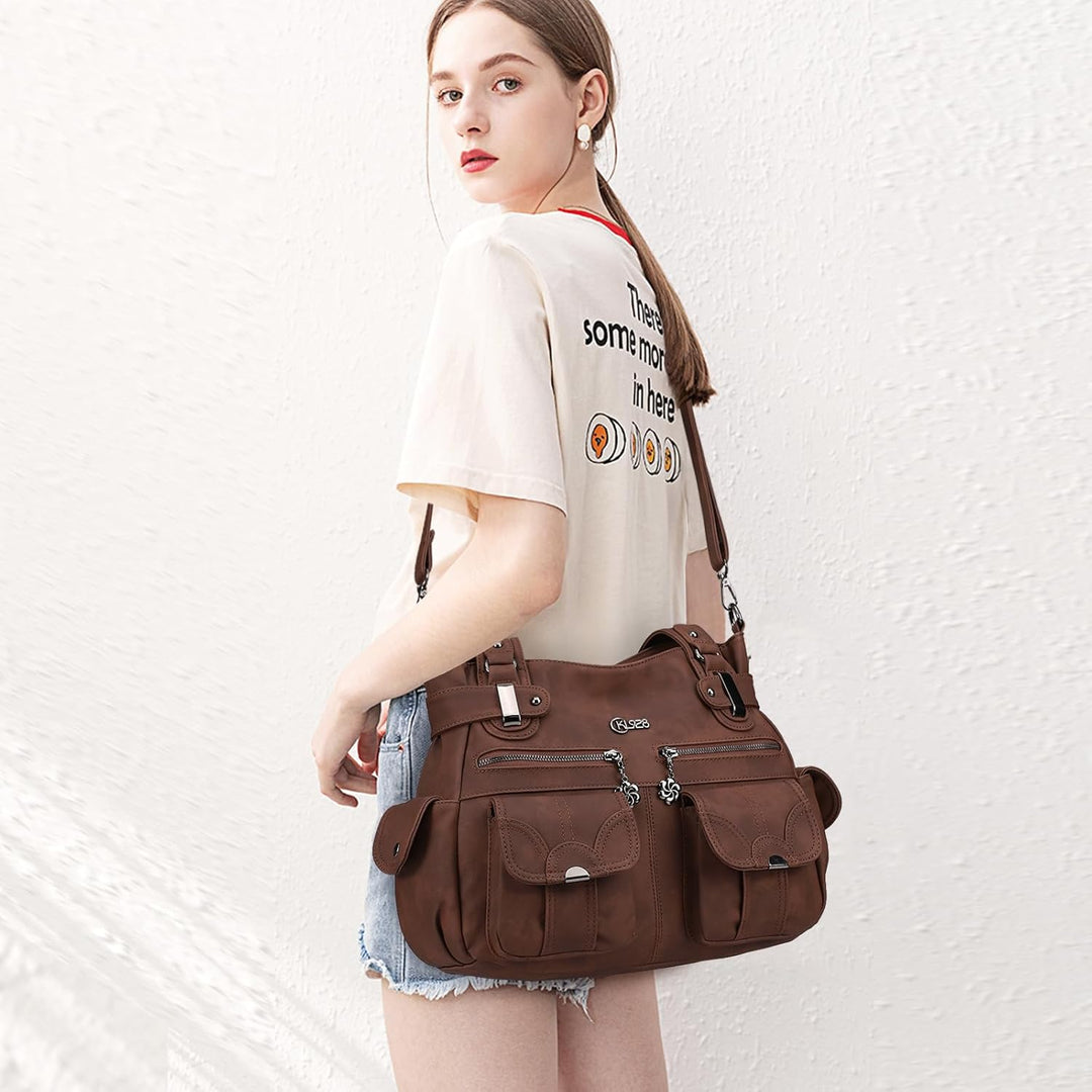 KL928 Tasche Damen Handtasche Umhängetaschen Damenhandtasche Schultertasche Lederhandtasche elegante