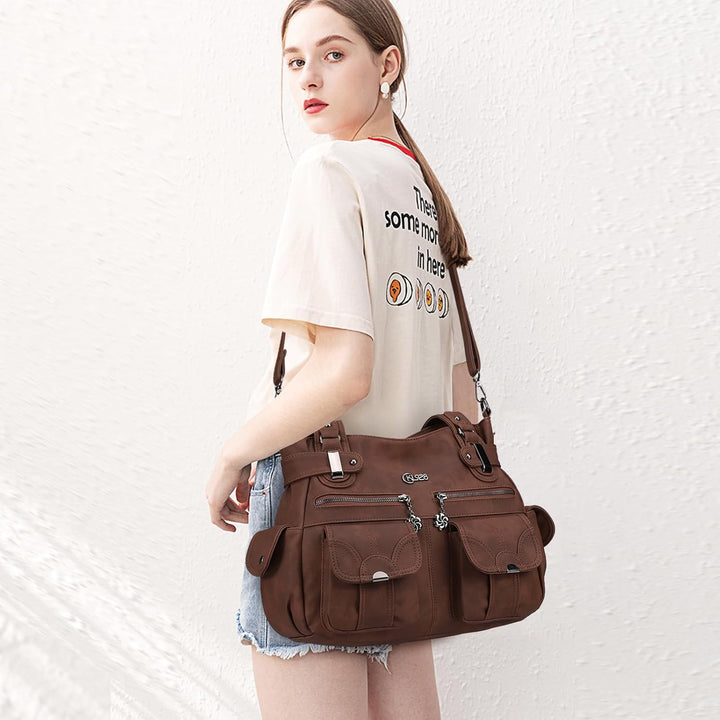 KL928 Tasche Damen Handtasche Umhängetaschen Damenhandtasche Schultertasche Lederhandtasche elegante