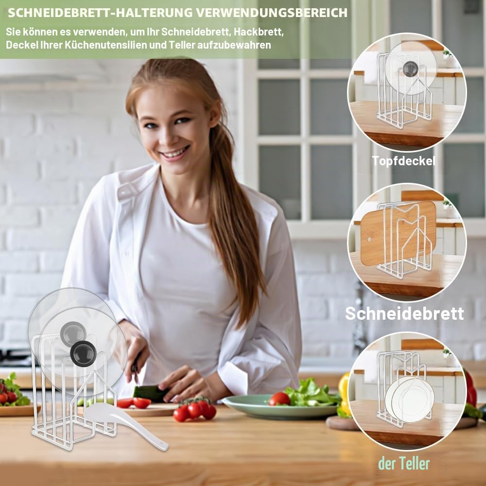 LIMITADA Schneidebrett Rack Schneidebrettständer WeisseSchneidebrett Halter Ständer Schneidebrett Ha