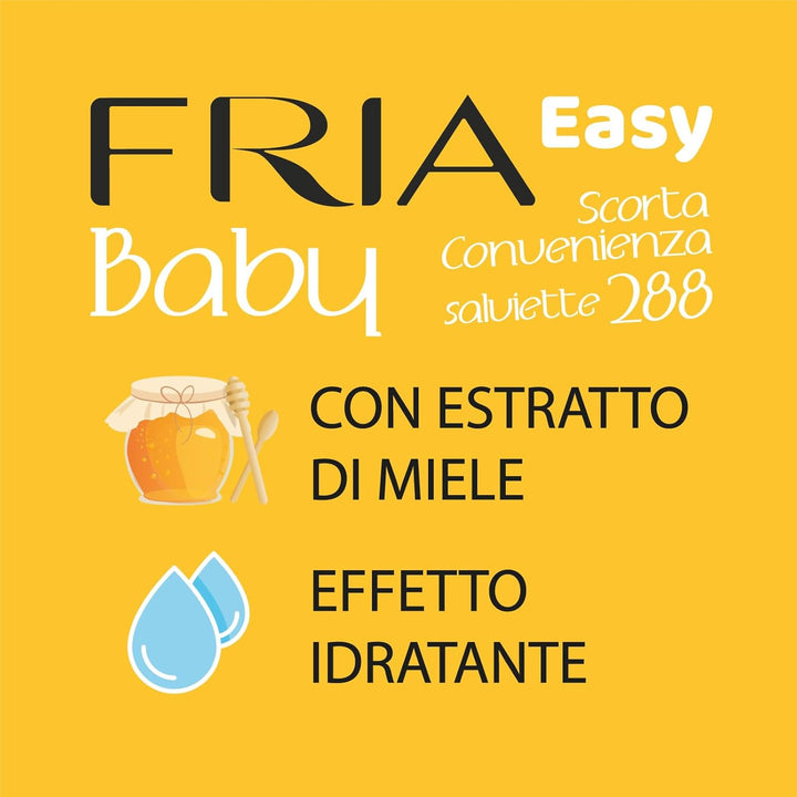 Fria Easy Baby Windelwechseltücher, mit Aloe Vera und Honigextrakt mit hautbefeuchtender Wirkung, de