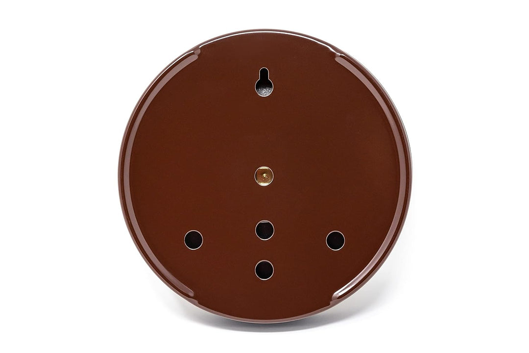 ZILLER Hygrometer synthetic, Serie Retro, Gehäuse Braun, Ziffernblatt Creme, Durchmesser 10cm, Made