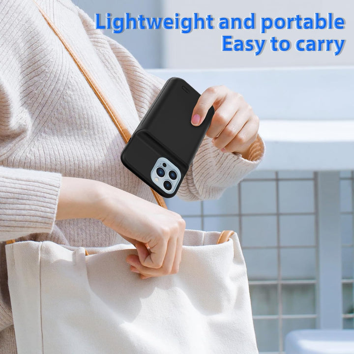 HUOBAO Akkutasche für 13 Pro [6000 mAh] Zusätzliches Akku-Ladegerät Akkutasche Handytasche Akkutasch