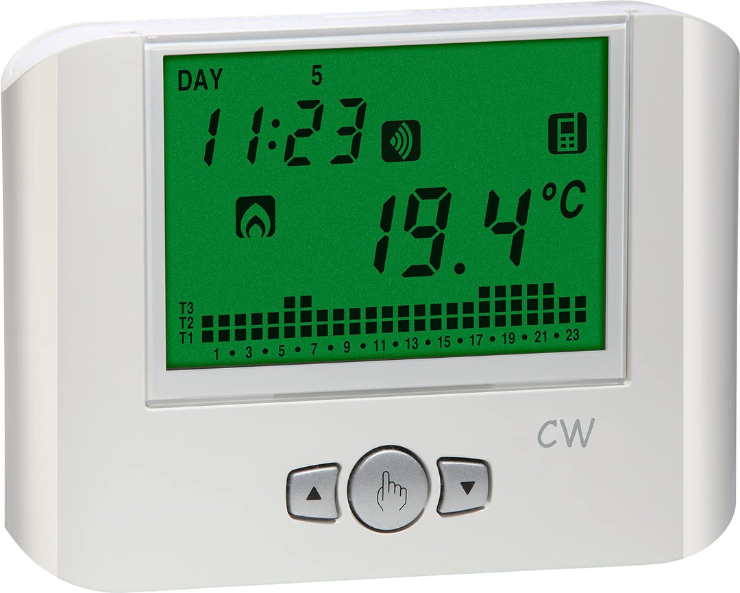 VEMER VE787100 CW - Smart WiFi Thermostat, Digital Heizungsthermostat, WLAN Raumthermostat Digitaler