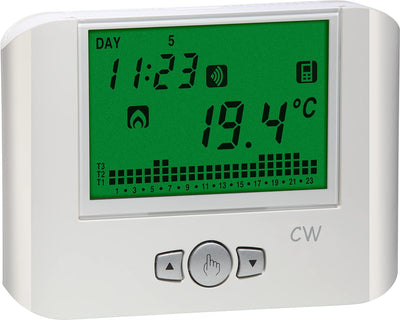 VEMER VE787100 CW - Smart WiFi Thermostat, Digital Heizungsthermostat, WLAN Raumthermostat Digitaler
